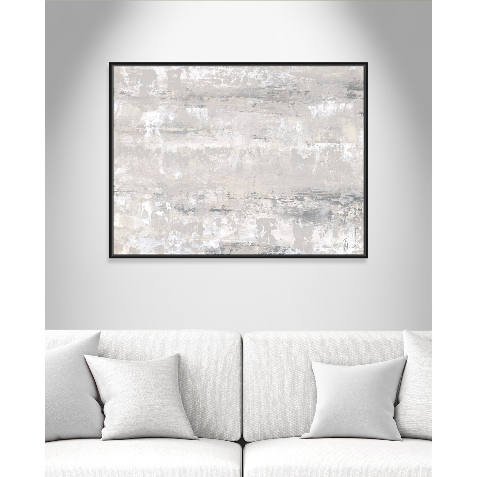 Tryston "Desert Winds" Print by Filippo Ioco, Black Framed Canvas, 31.5" H x 41.5" W x 2" D