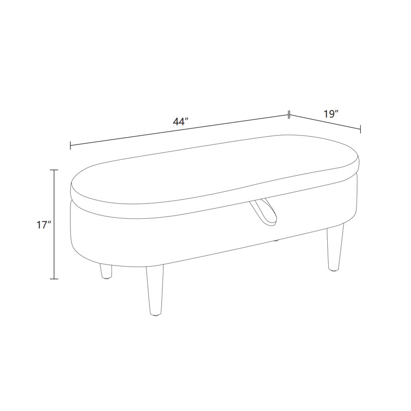 Hamidah Upholstered Ottoman