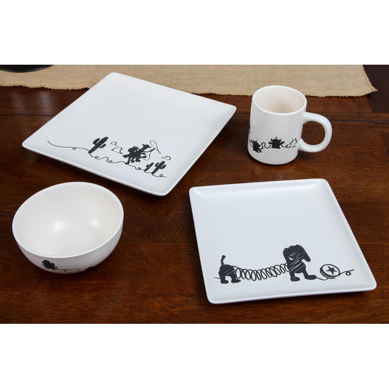 4 Piece Ceramic Dinnerware Set