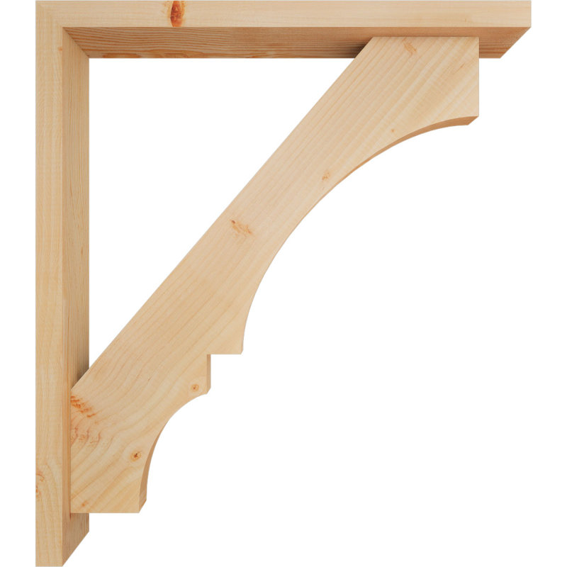 Support de bloc Balboa avec entretoise décalée, 32 x 28, Sapin Douglas de l 3 1/2 (lisse)