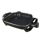 Quest 30cm Ceramic Non Stick Electric Skillet with Glass Lid