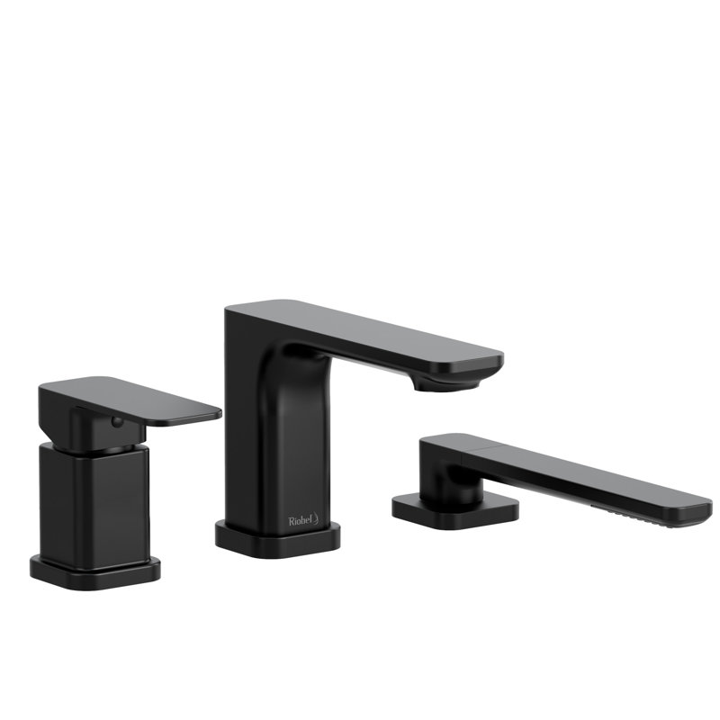 Equinox™ 3-Hole Deck Mounted Roman Tub Trim, Black