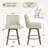Extra-Wide 360° Swivel Bar Stool With Pocket Spring Seat & Solid Wood Base-1781230780