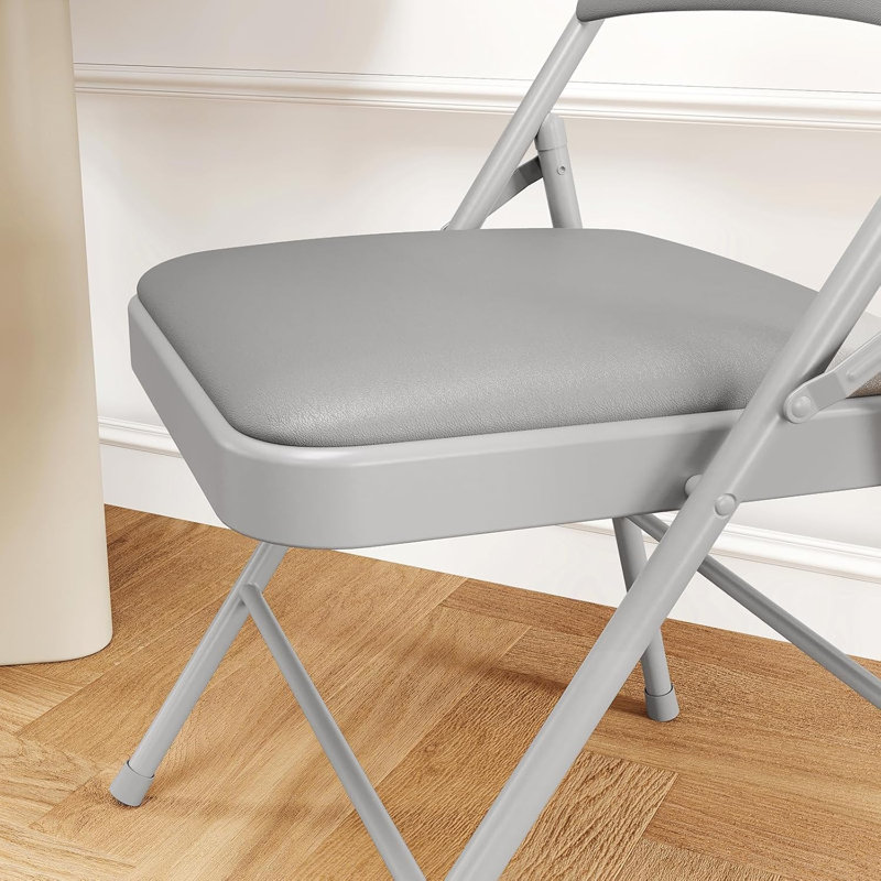 Polyurethane Patio Folding Chair Folding Chair Set, Grey