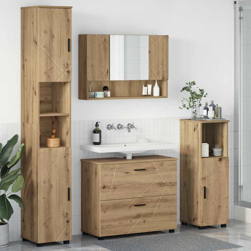 Bathroom Storage Furniture Set, Artisan Oak