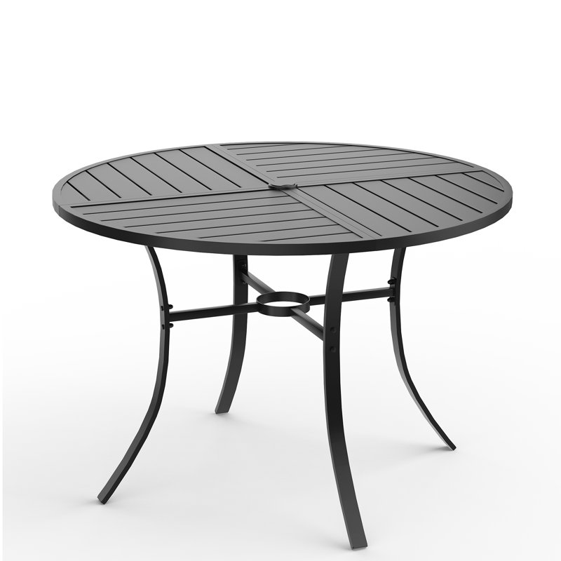 Patio 35.8" Square Metal Dining Table