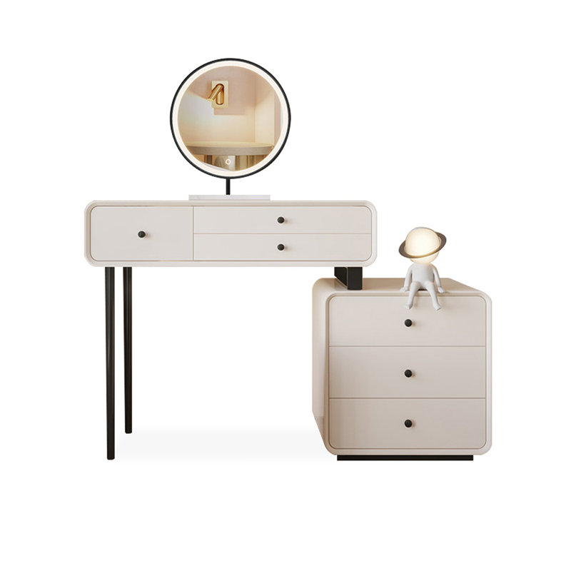 Makeup Vanity with Light mirror,6 drawers,Power Outlet