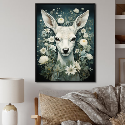 «Forest Guardian Deer», art mural animal cerf