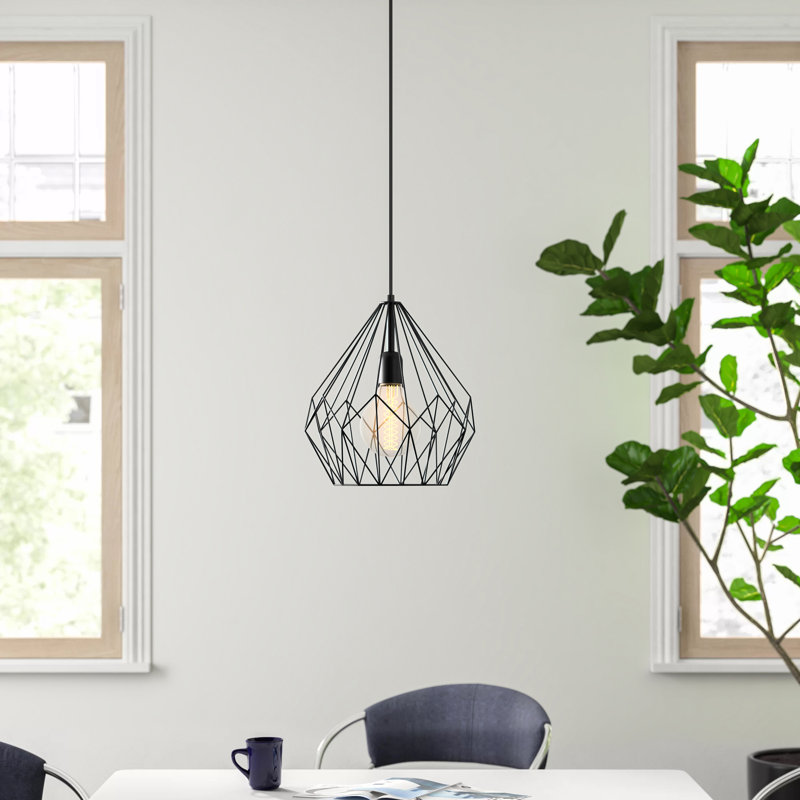 Wynter 1 - Light Geometric Pendant, Black