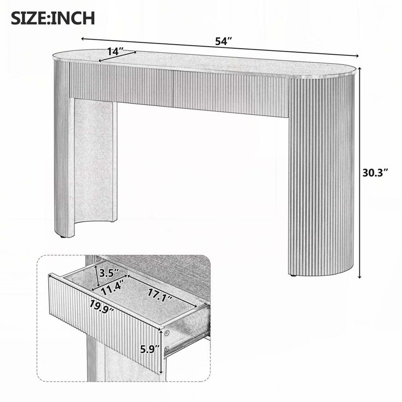 Commode 2 tiroirs, Marine