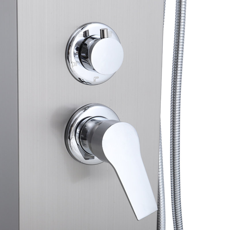 Restivo Shower Tower Panel, Silver