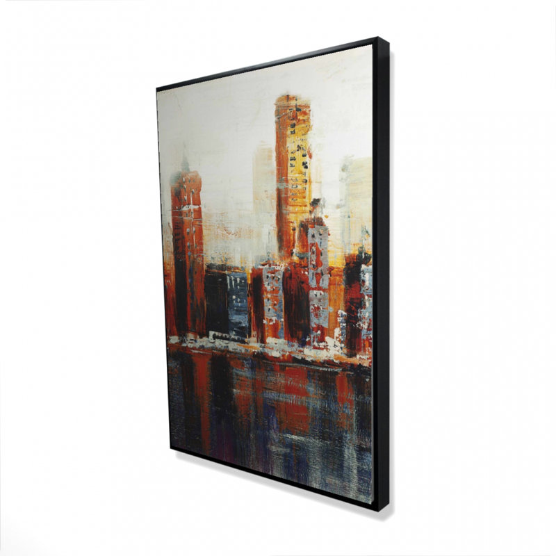 " Abstract Red Cityscape "