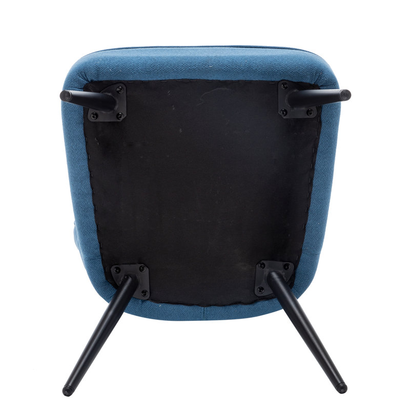 Fauteuil de chambre Allicyn de 57,91 cm de large en lin, Bleu