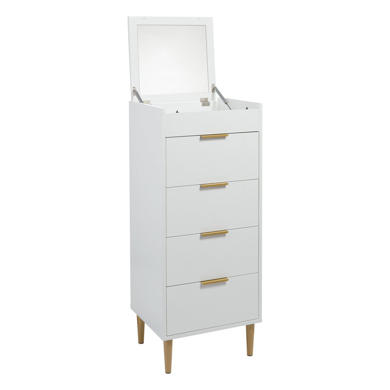 Adams 46cm W 4 - Drawer Chest of Drawers, White