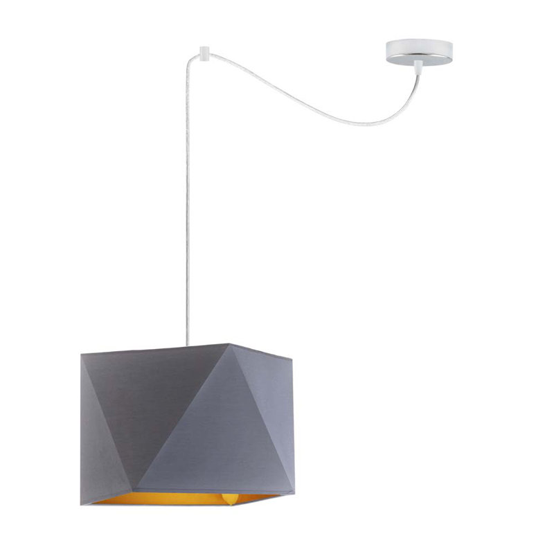Kyisha 1 - Light Single Pendant, Grey, Grey