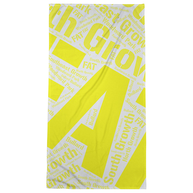 Bath Towel, Yellow, Poly/Cotton, Fresno