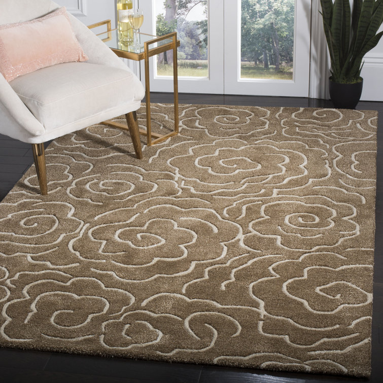 Soho Hand Tufted Wool And Viscose Floral Rug