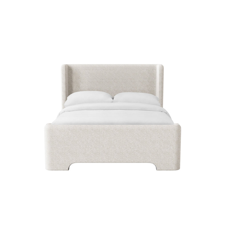 Suzy Chenille Upholstered Platform Bed, King