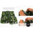 Rainforest Foliage Greenery UV-protected for Outdoor Decor. 20"x20" panels (Set of 2)