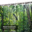 Rideau de douche vert avec 12 crochets Streaming Waterfall-1810528753