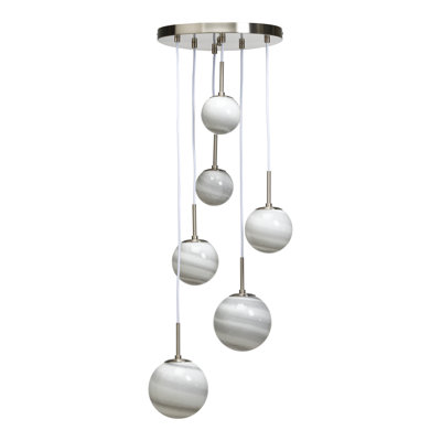 6 - Light Polished Chrome Pendant