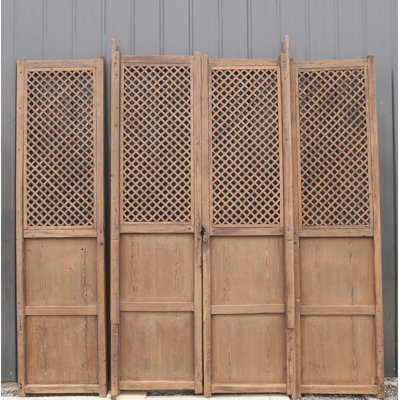 Portes moustiquaires pliantes en pin brut