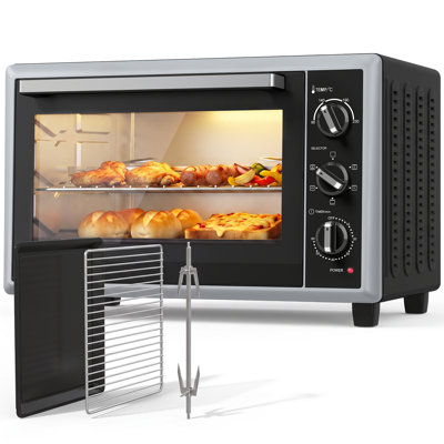 HOMCOM Toaster Oven with Rotisserie