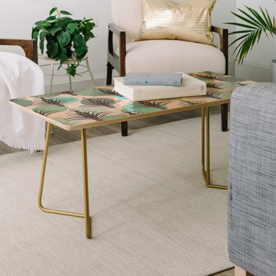 Solid Wood Top Coffee Table