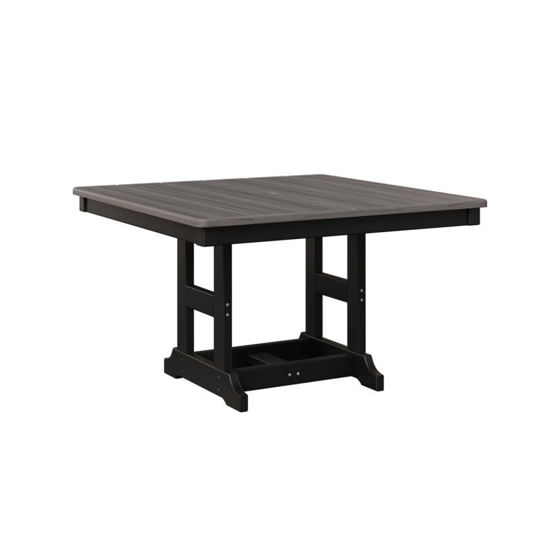 Table carrée berlinoise pour enfants 33 po Berlin, Bois flottant gris, Noir