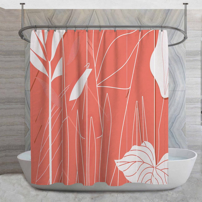 Rideau de douche Botanical, H 83 po x l 70 po