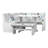 Bagwell 3 - Piece Upholstered Trestle Breakfast Nook Dining Set with Coffee Print