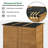 Outdoor Storage Shed with Door and Window, Outside Wooden Tool Shed with Waterproof Asphalt Roof