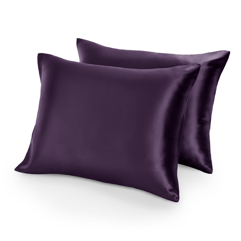 Soft Poly Satin Pillowcase Set, Rose Taupe, Standard Pillowcases