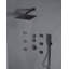 Système de douche thermostatique à pluie haute pression 12 ", ensemble de robinet de douche mural avec douche à main et jet corporel-92522942