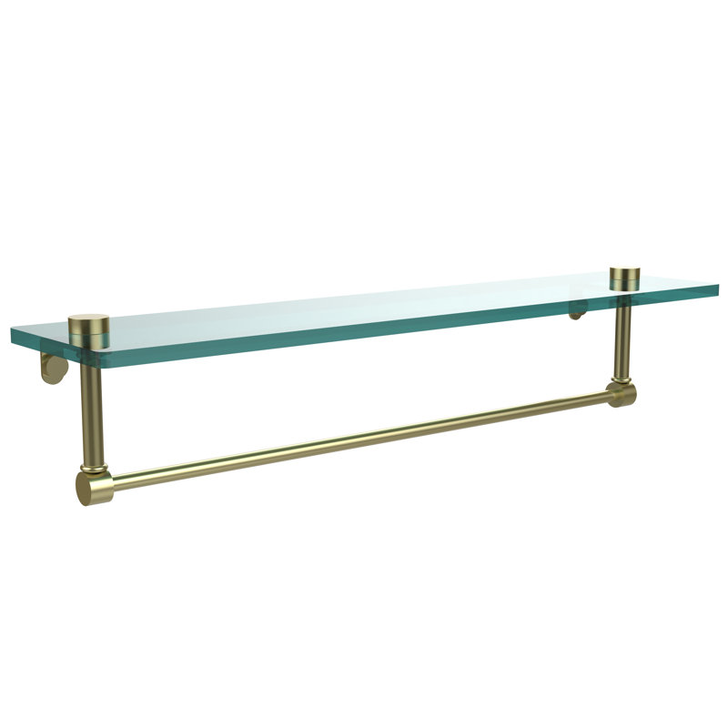 Tablette avec porte-serviettes Gober, 22 po, Laiton satiné