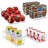 Sorbus Clear Stackable Kitchen and Fridge Storage Bins in 4 Variety Pack