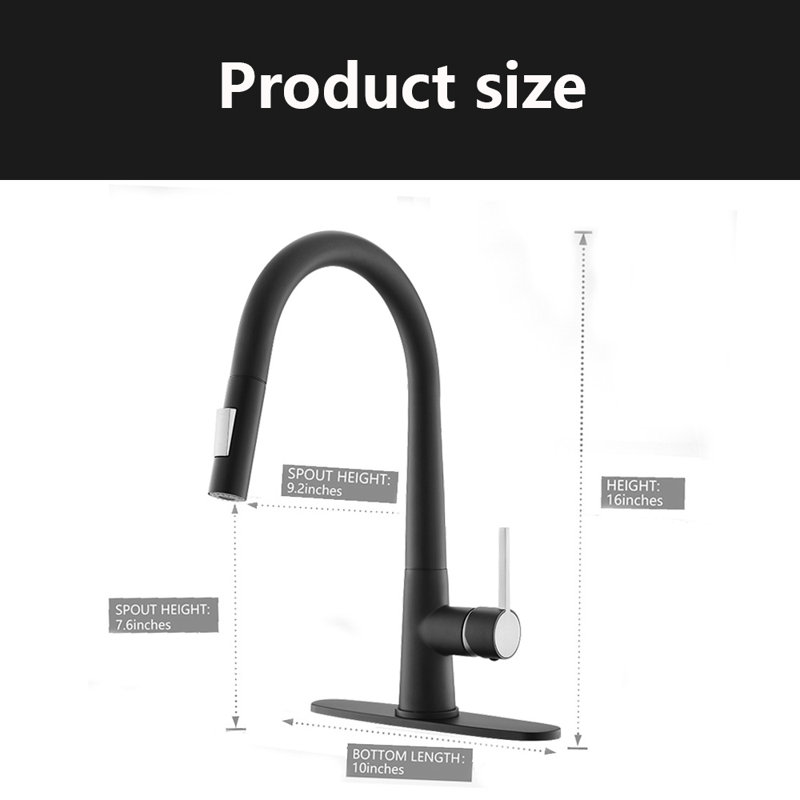 Kitchen Sink Faucet With Pull Down Sprayer