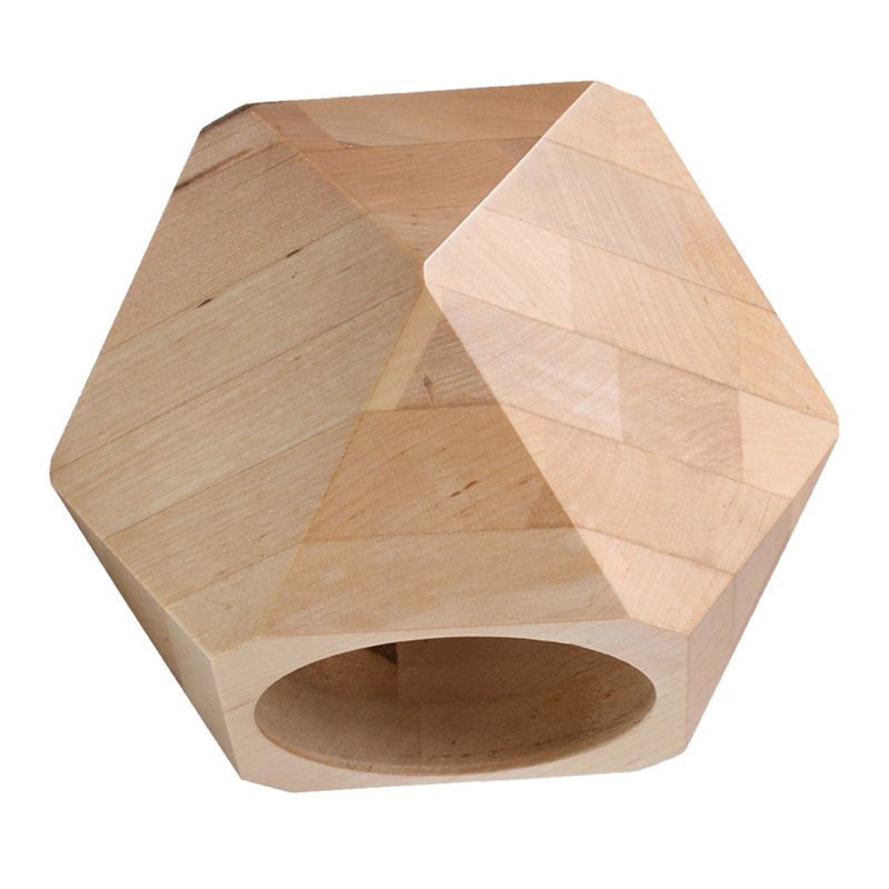 Alimatou Solid Wood Flush Mounted Sconce