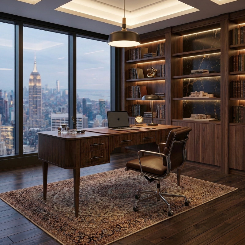 Bureau d'écriture Horizon Mid-Century par Stanly Furniture