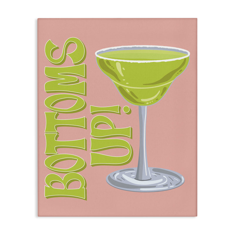  «Bottoms Up Cocktail» par Hey Bre! Creative Studio, H 20 po x l 16 po