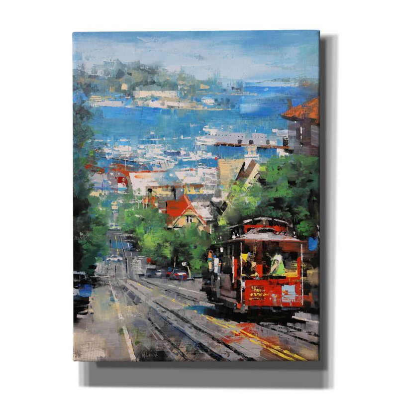 «Alcatraz» par Mark Lague, art mural sur toile, H 16 po x l 12 po