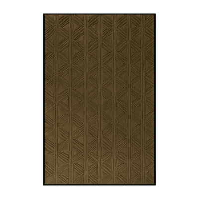Machine Washable Trellis Brown Area Rug