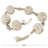 Cole And Grey Wood Handmade Ribbed Abstract Wall Decor With White Rope