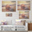Coastal Treasures Sunset Seashell III - plage sur bois-2137010196