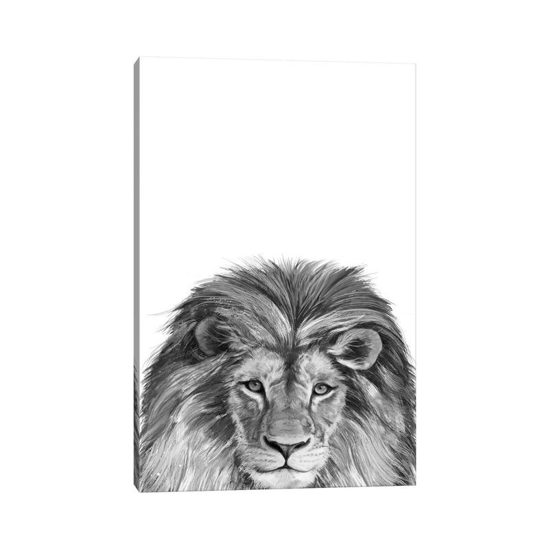 Lion by Laura Graves - Wrapped Canvas Print, 66.04 cm H x 45.72 cm W x 1.91 cm D