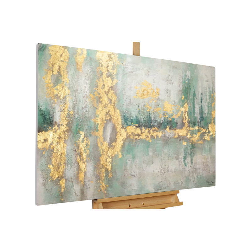 Riverside Stroll Hand Painted Acrylic Painting