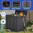 Edrosie Inc 22'' W 31 Gallons Water Resistant Resin Lockable Deck Box-101872827