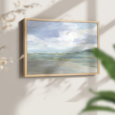 Wet Sandy Beaches -Framed Print - Restickable