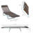 5 Adjustable Beach Lounge, Breathable Mesh Seat With , Folding For Outdoor, Yard, Patio, Brown Chair Reclining Outdoor Chaise, Sunbathing, Beach,