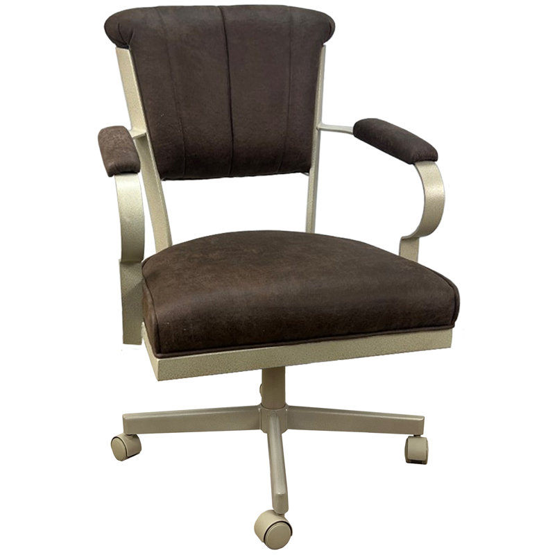 Chaise avec accoudoirs en métal Urial, Whisky du Nord-Ouest, Beige